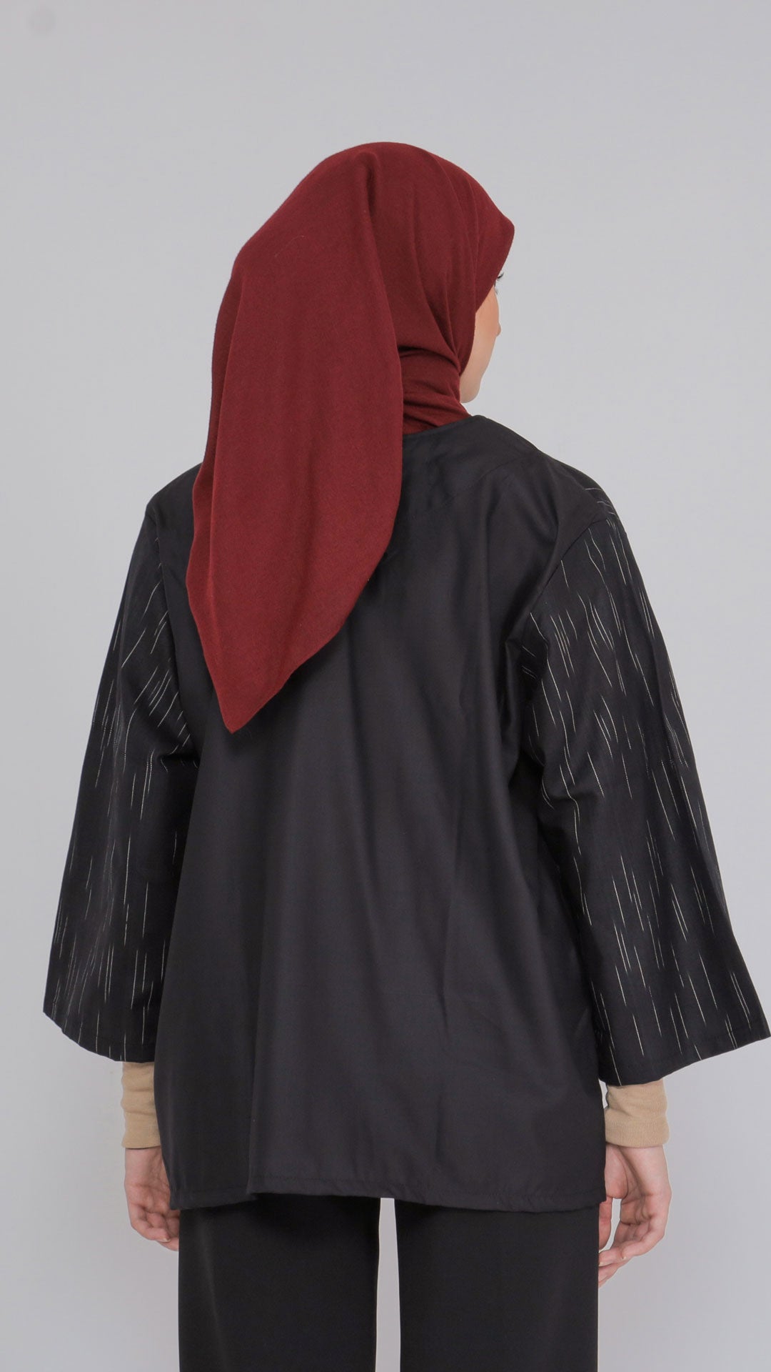 Atmarini Black Red IV Tenun Blouse