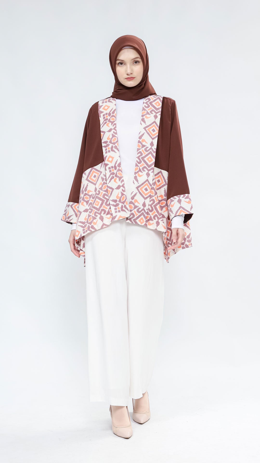 Miray Brown Lavender Tenun Outer