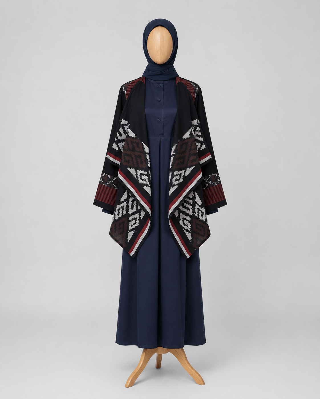 Hazira Black Tenun Outer