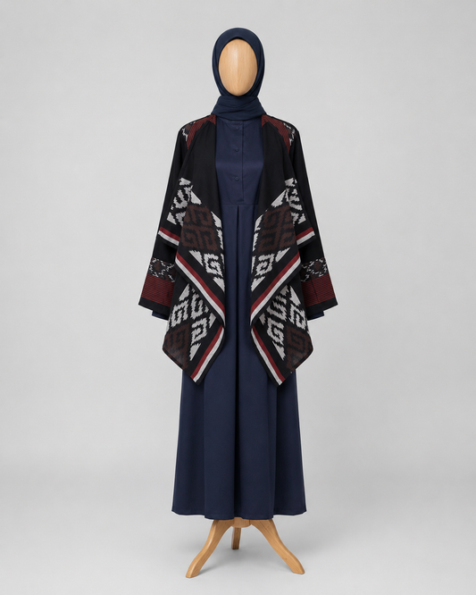 Hazira Black Tenun Outer