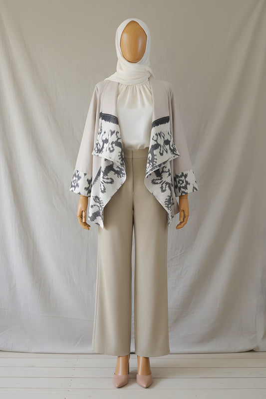 Heza Beige Tenun Outer