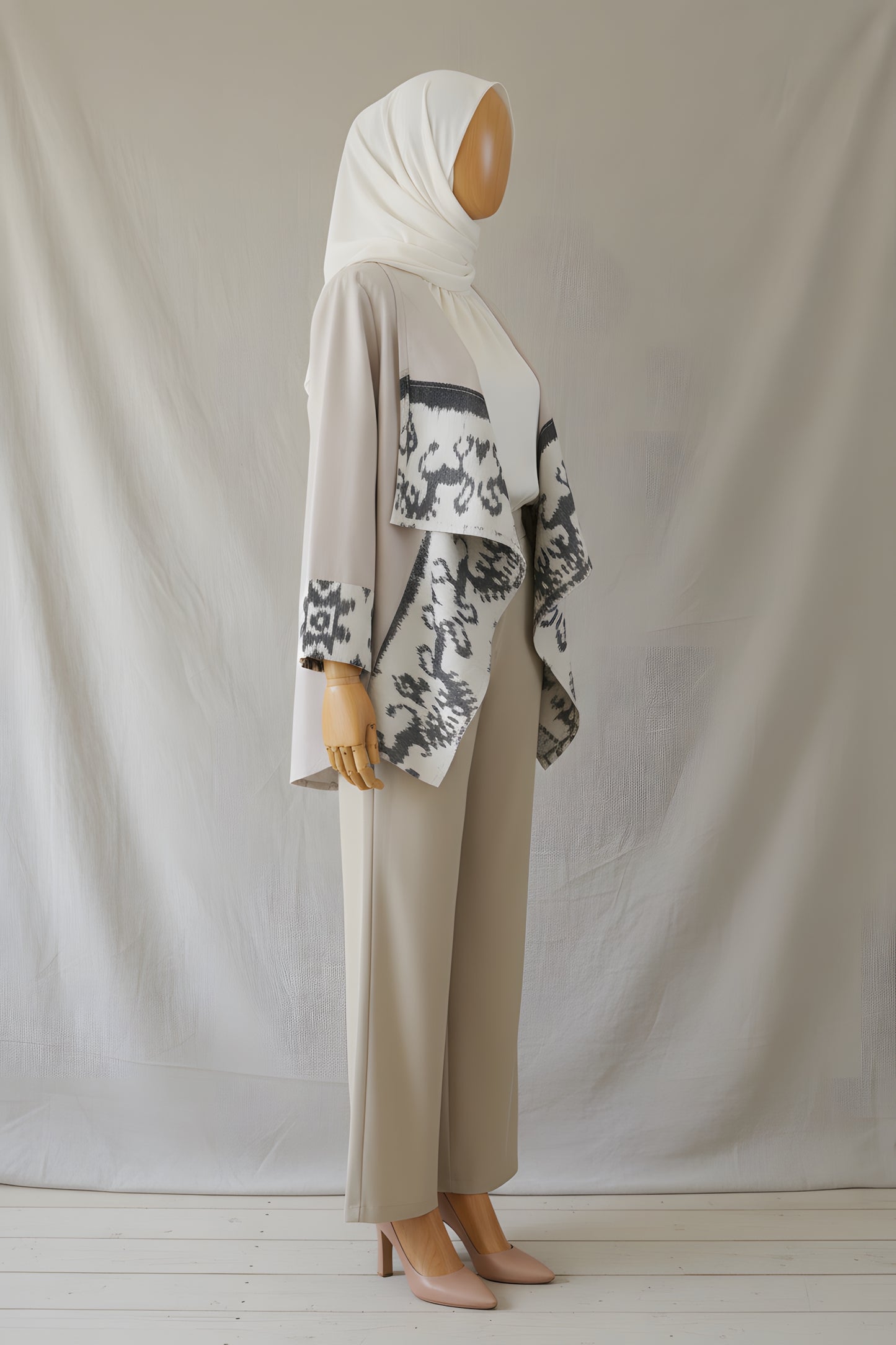 Heza Beige Tenun Outer