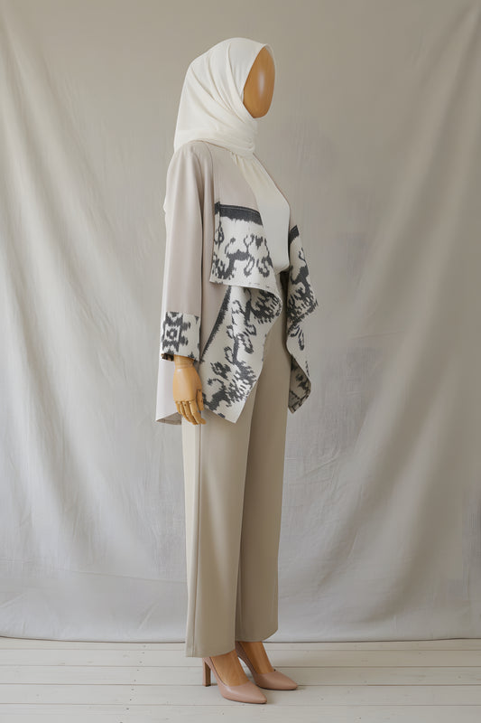Heza Beige Tenun Outer