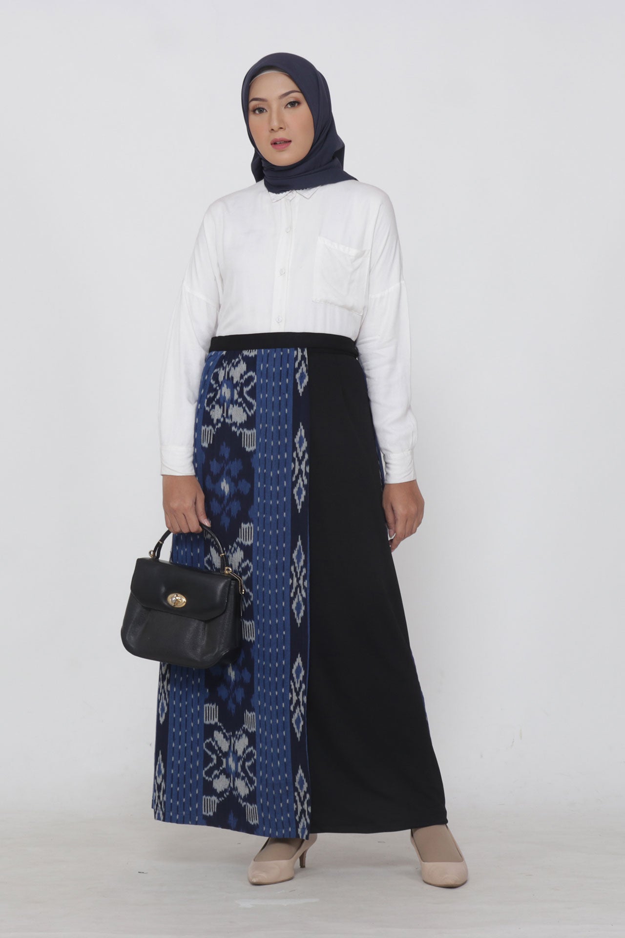 Belinda Blue Tenun Skirt