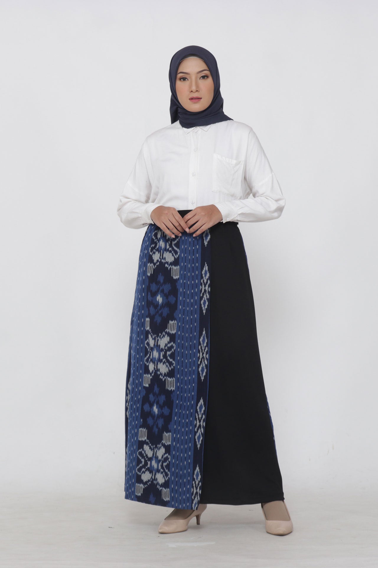 Belinda Blue Tenun Skirt