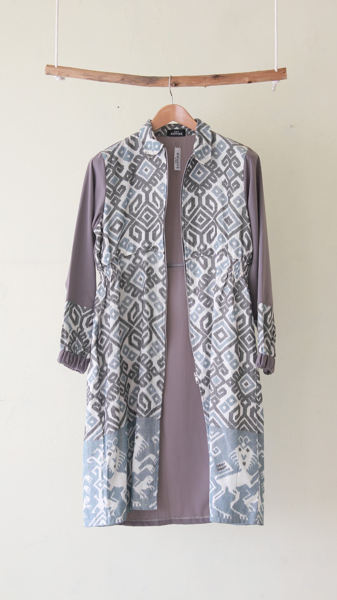 Esra Zoa Grey Tenun Jacket