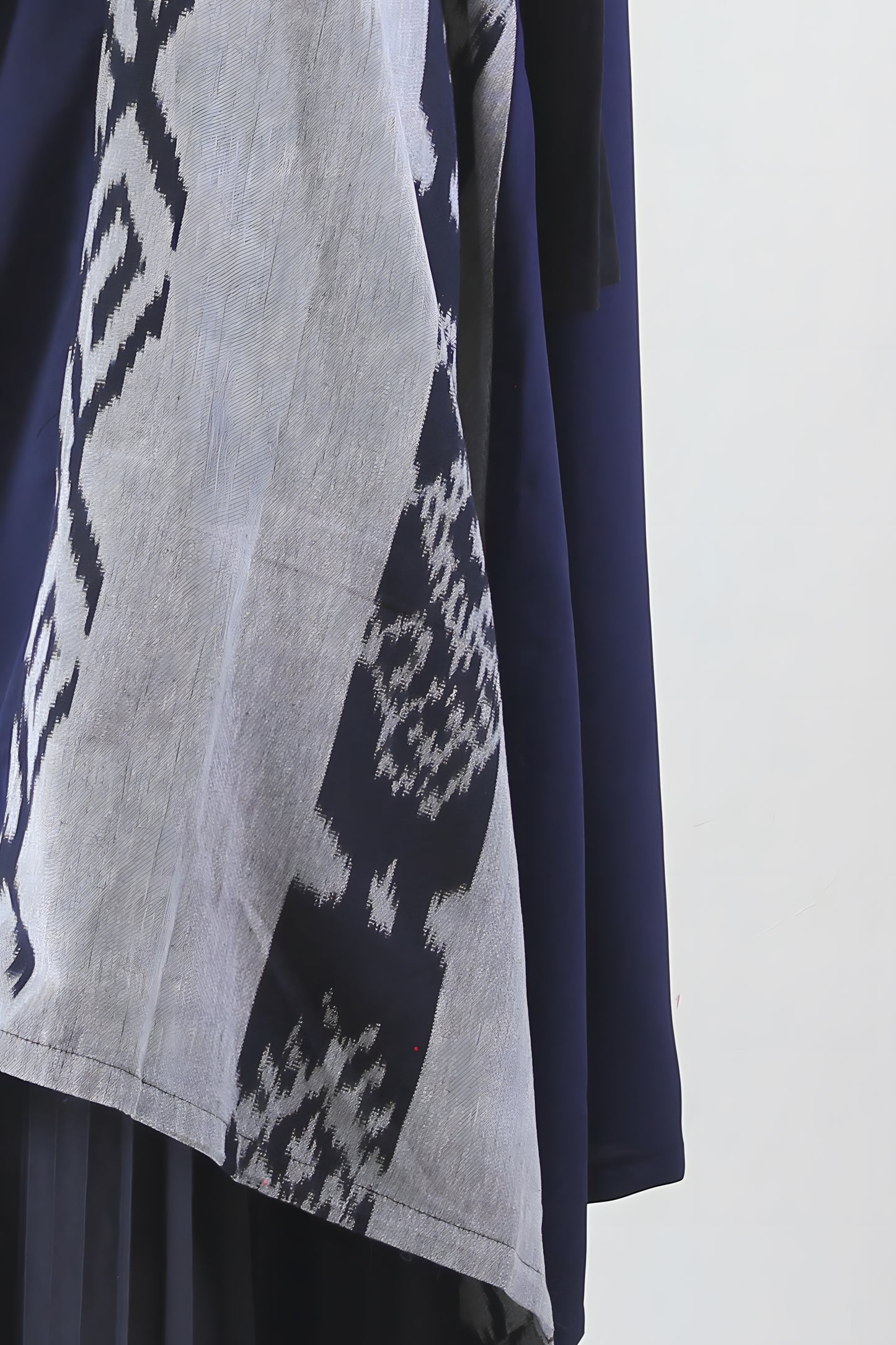 Kila Navy Grey III Tenun Long Vest