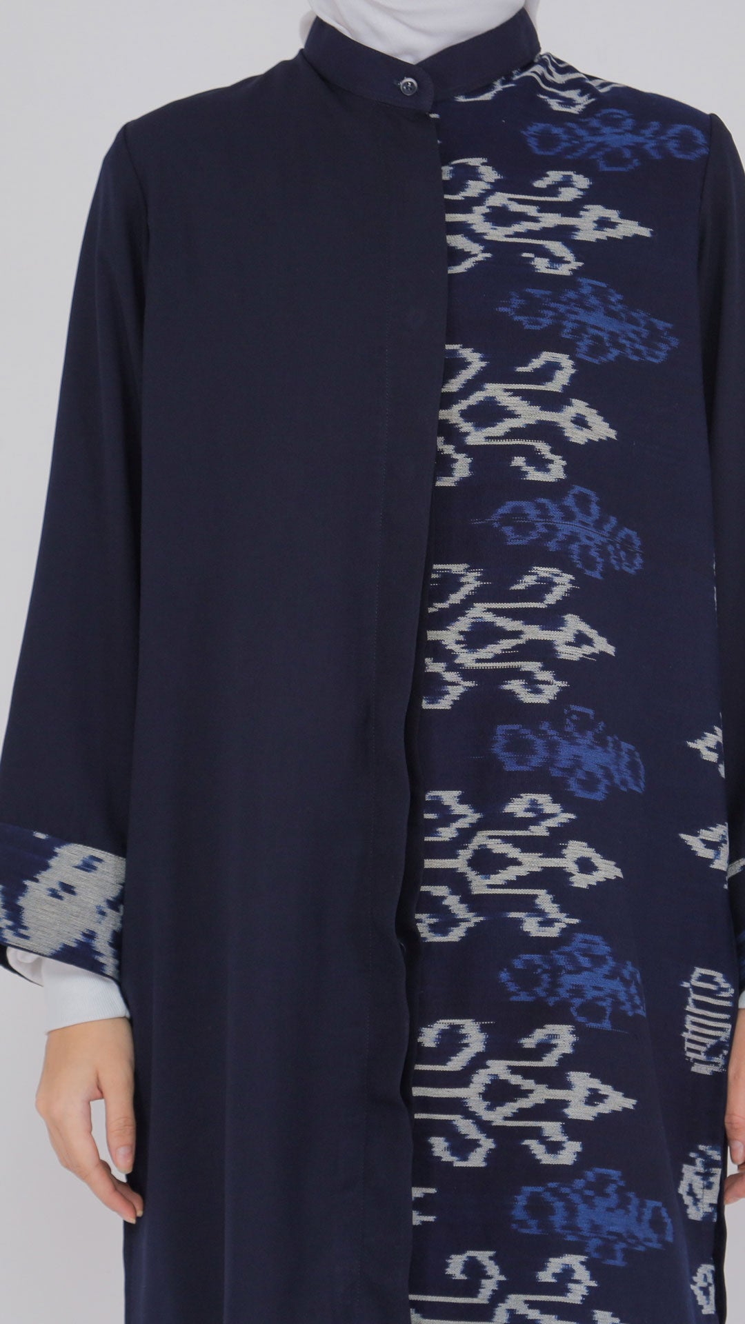 Mania Navy Blue Tenun Tunic