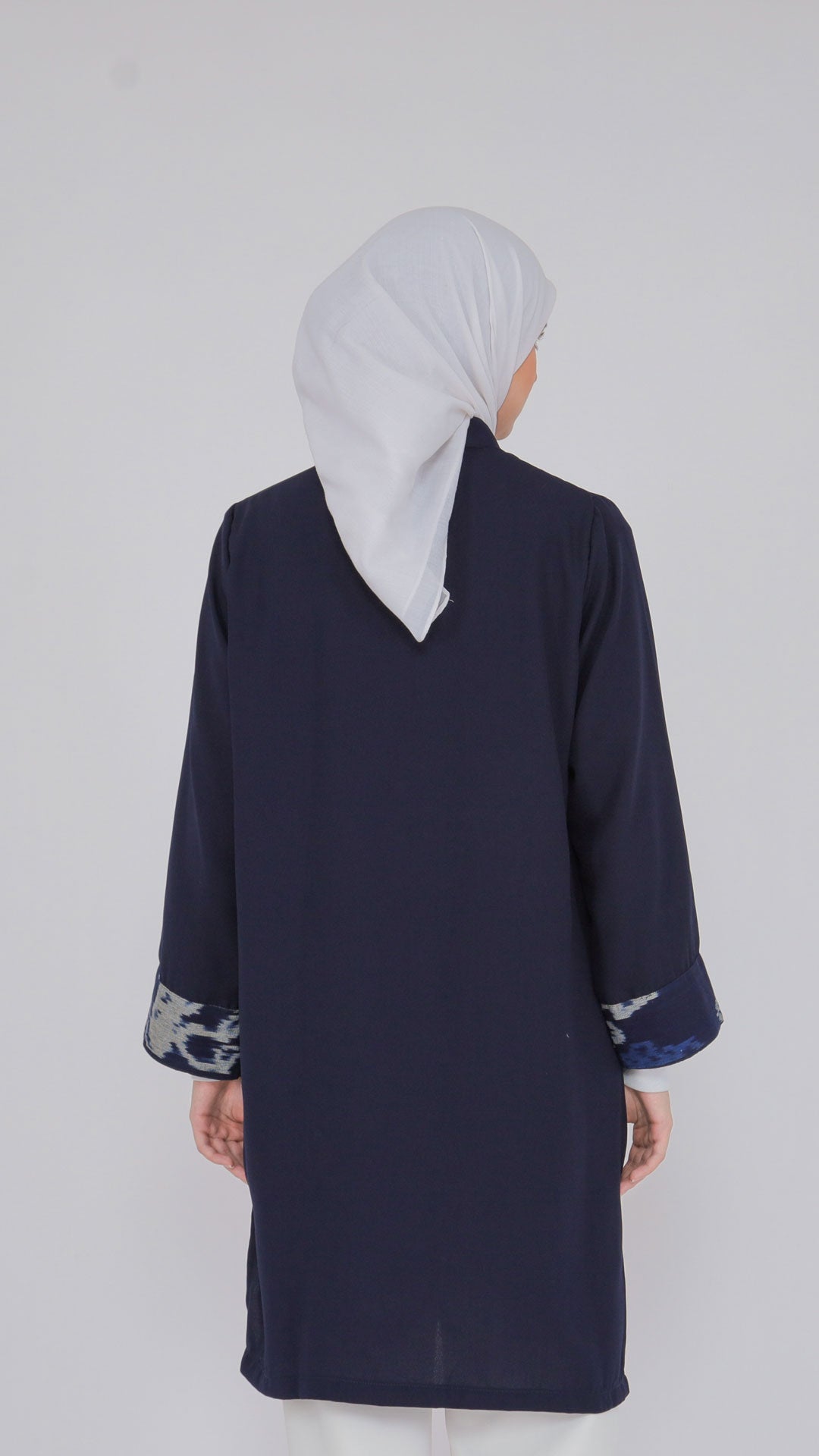 Mania Navy Blue Tenun Tunic