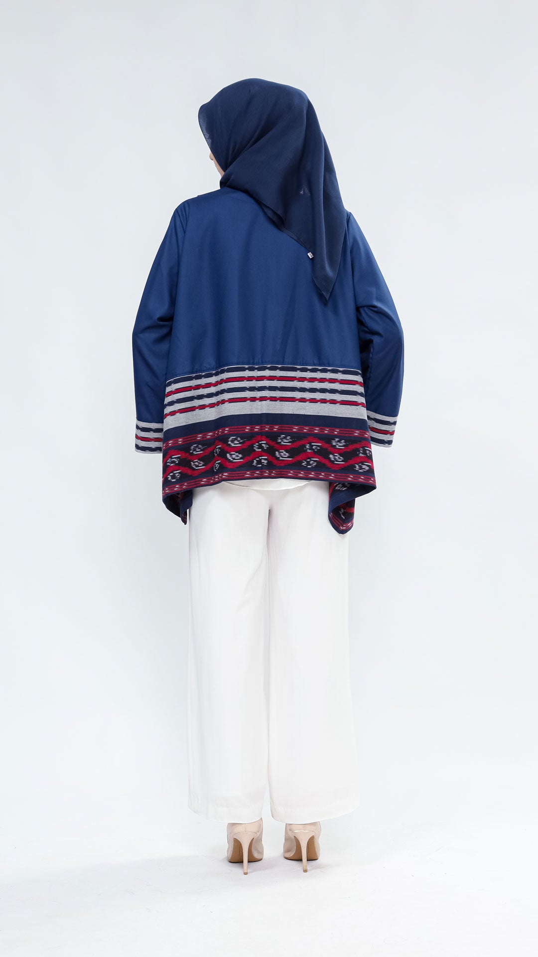 Miray Navy Red III Tenun Outer