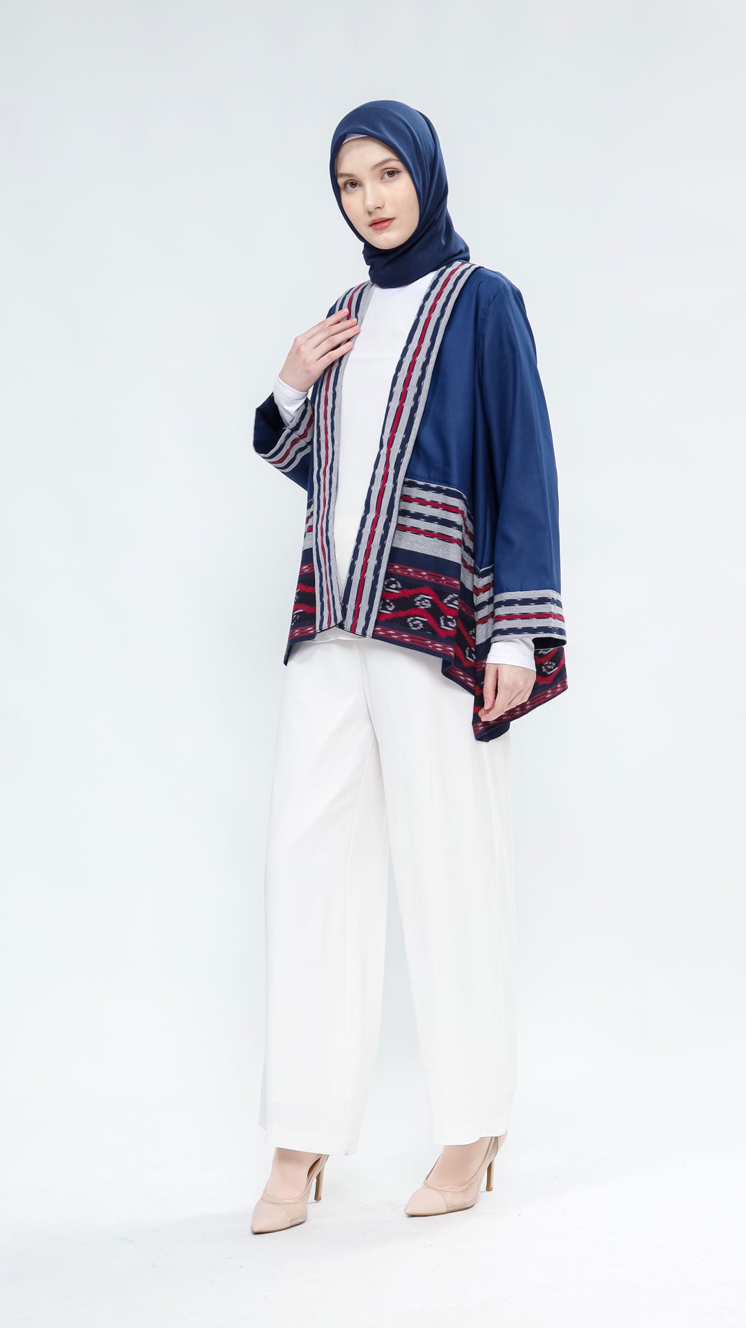 Miray Navy Red III Tenun Outer