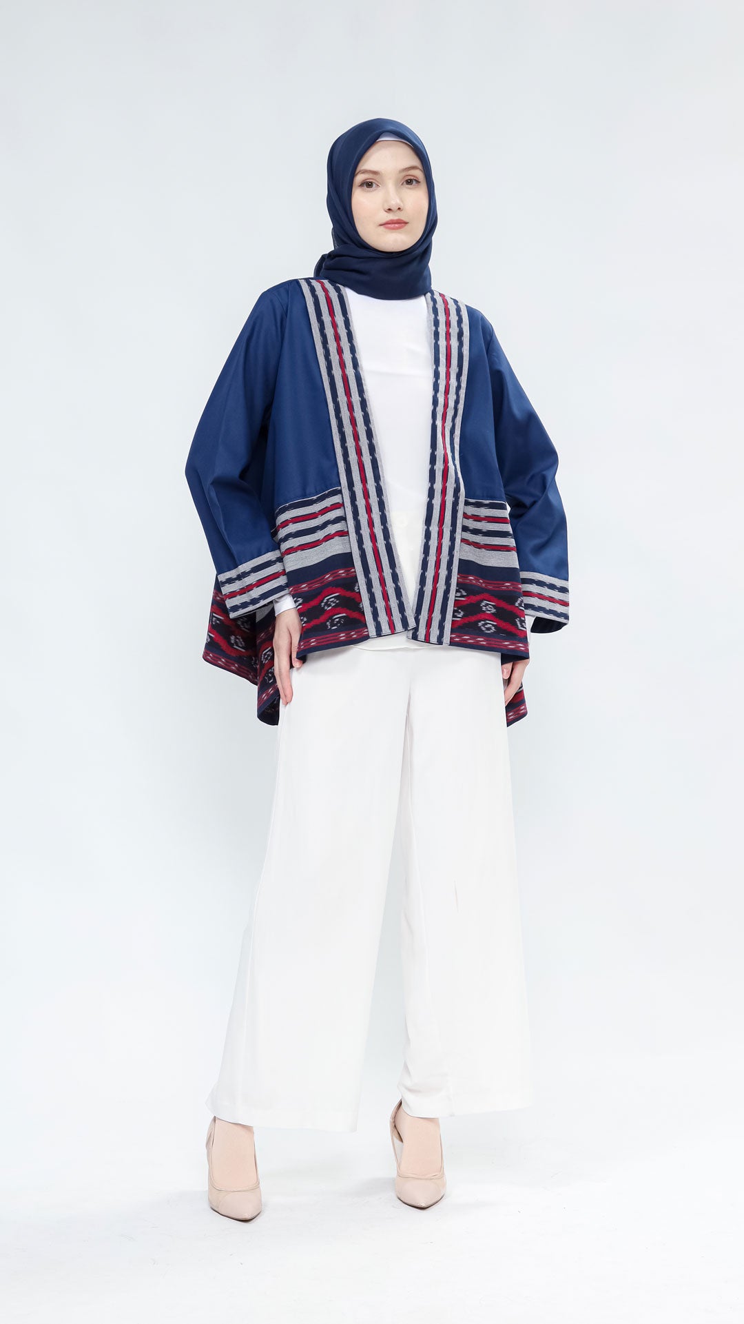 Miray Navy Red III Tenun Outer