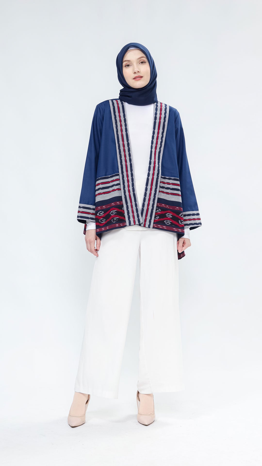 Miray Navy Red III Tenun Outer