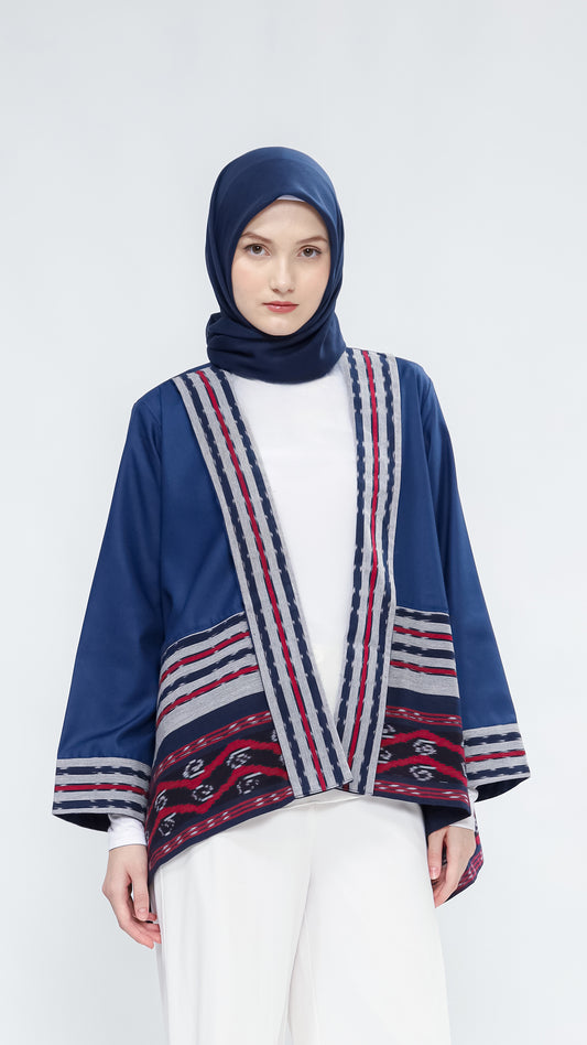 Miray Navy Red III Tenun Outer