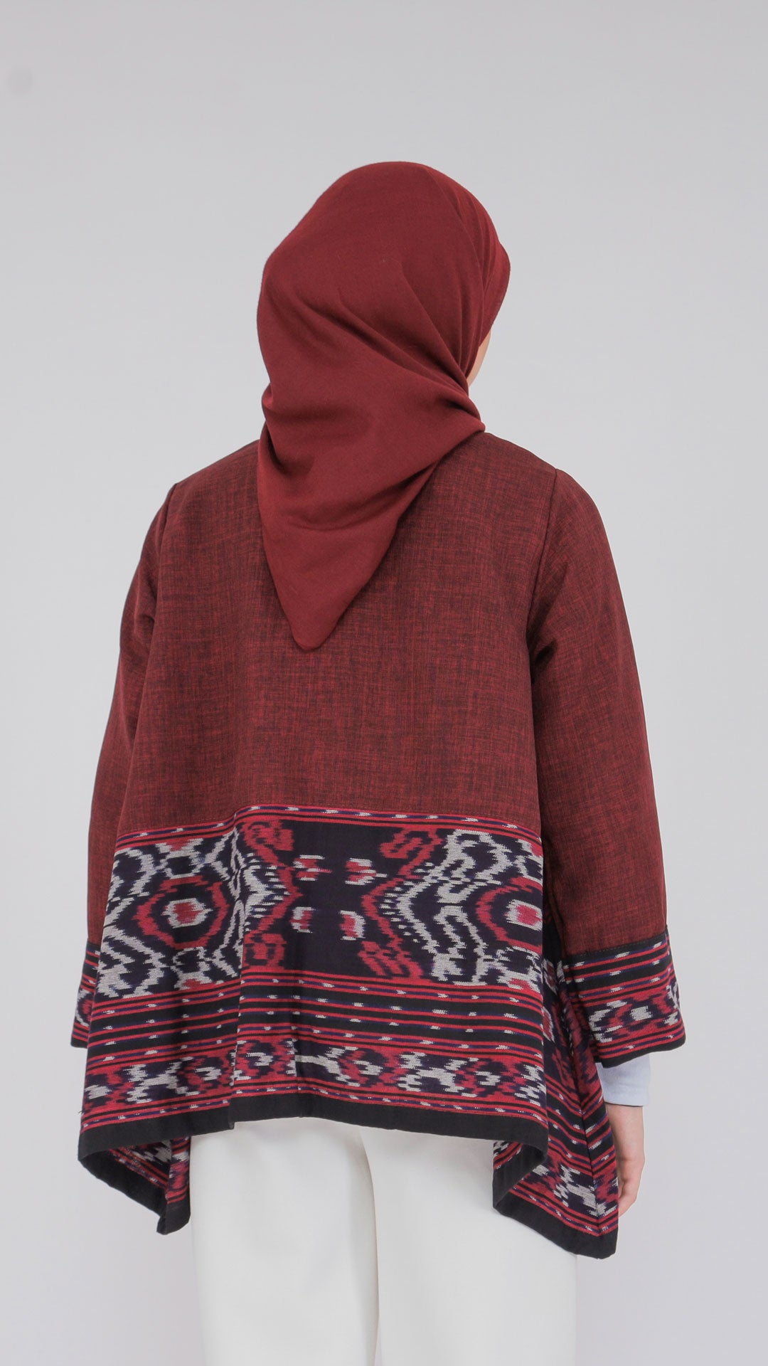 Miray Red Maroon Tenun Outer