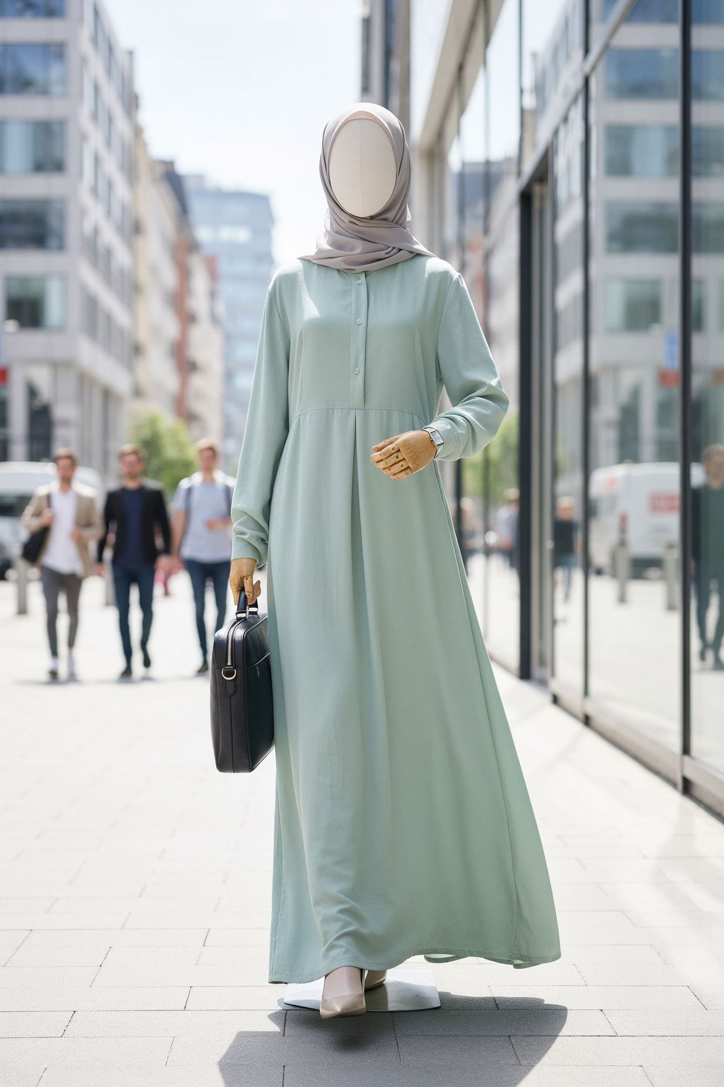 Nadia Mint Basic Dress