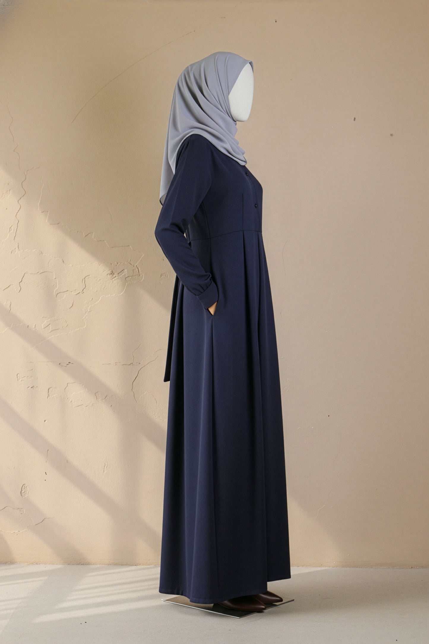 Nadia Navy Basic Dress