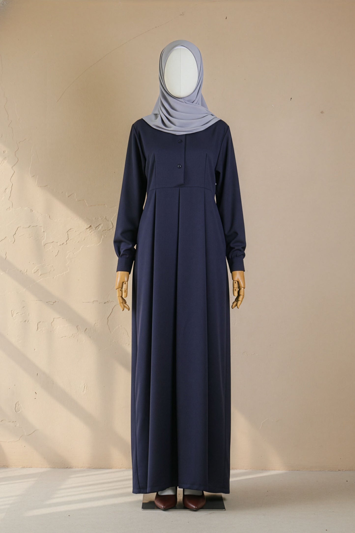 Nadia Navy Basic Dress