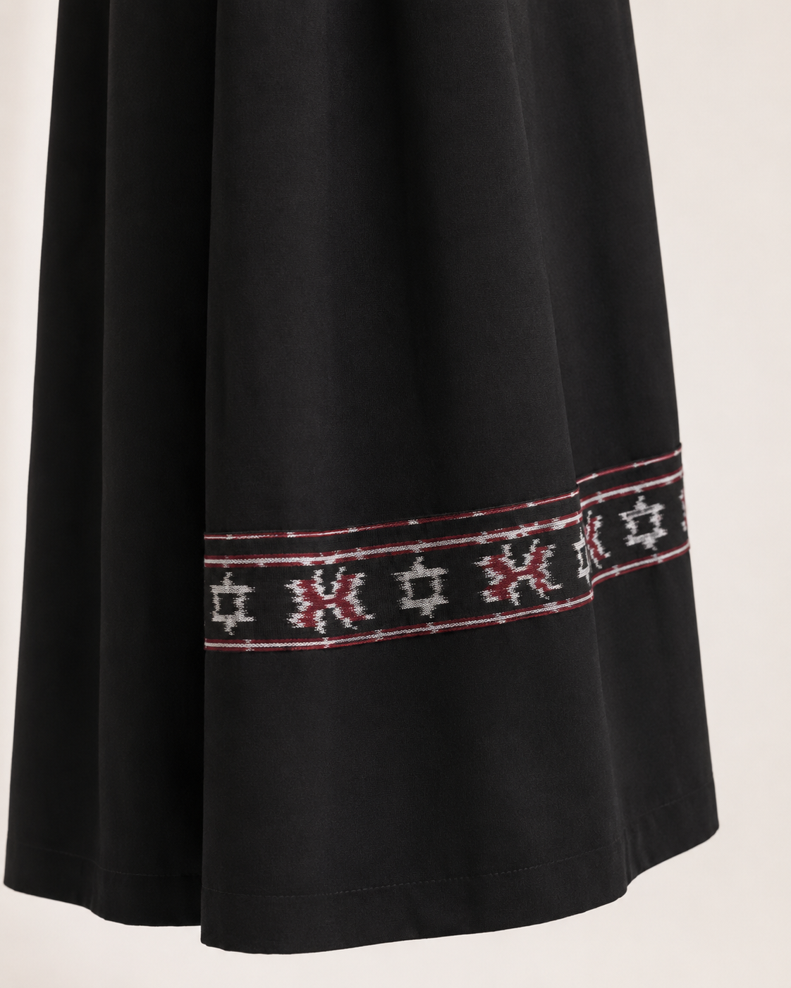Zelira Black Red Tenun Skirt
