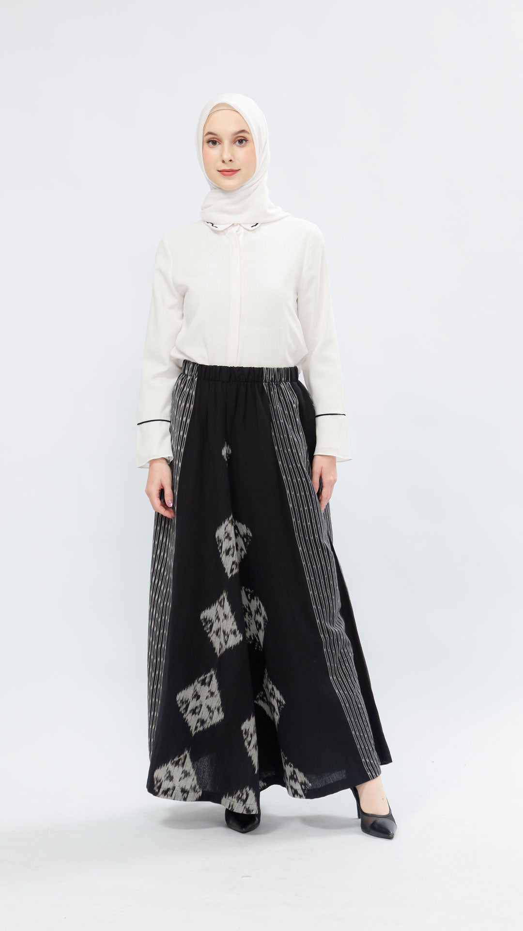 Zulfa Black Tenun Skirt