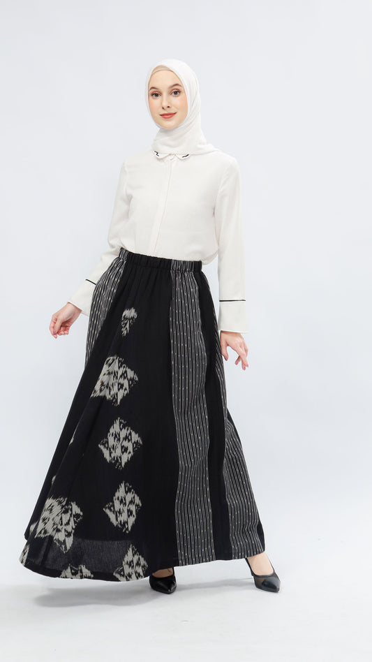 Zulfa Black Tenun Skirt