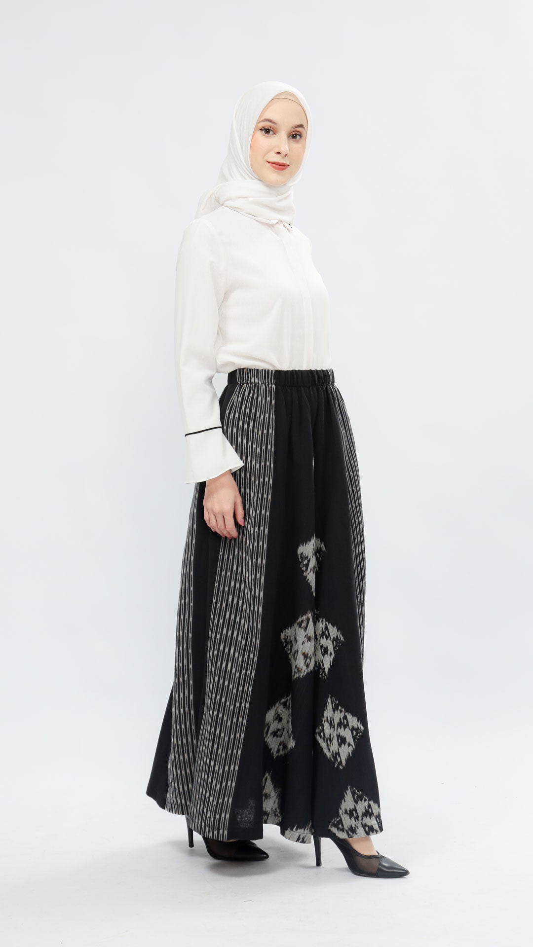 Zulfa Black Tenun Skirt