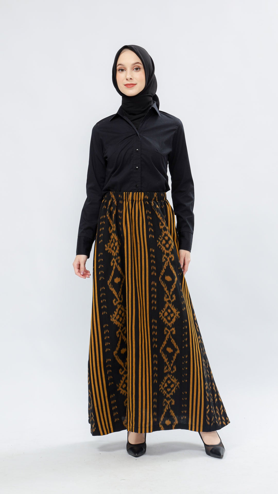 Zulfa Gold Tenun Skirt