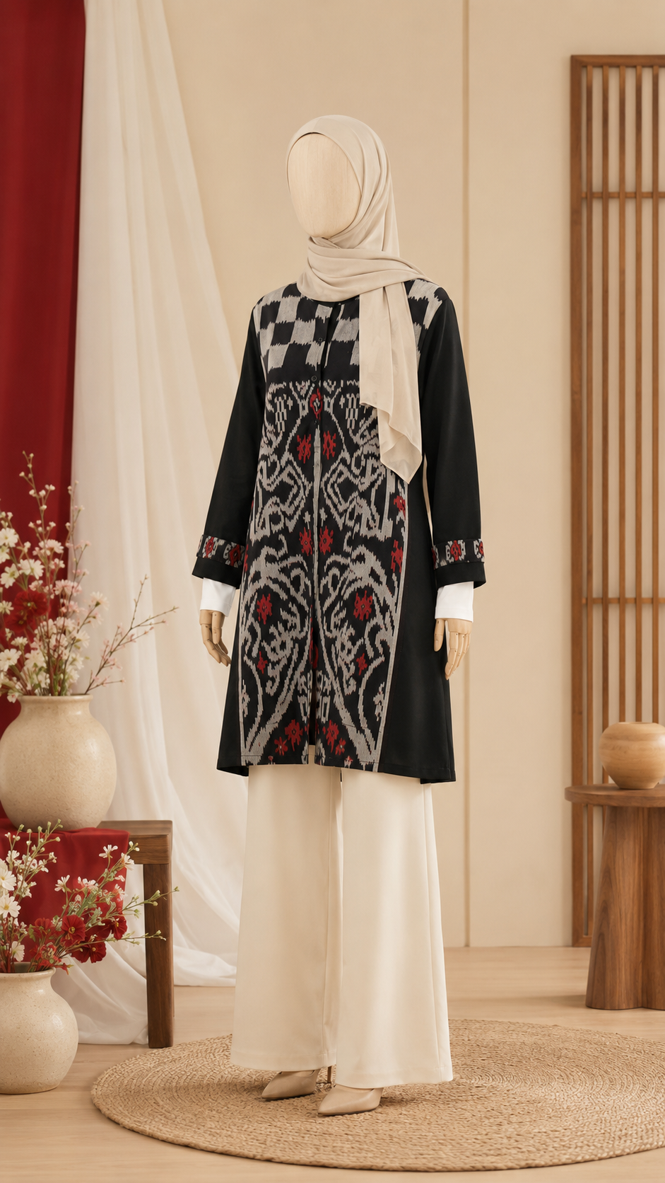 Aishan Black Tenun Tunic