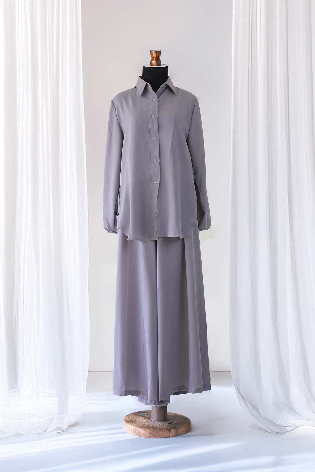 Hafiy Tenun Vest Set (Vest, Shirt, Culotte)