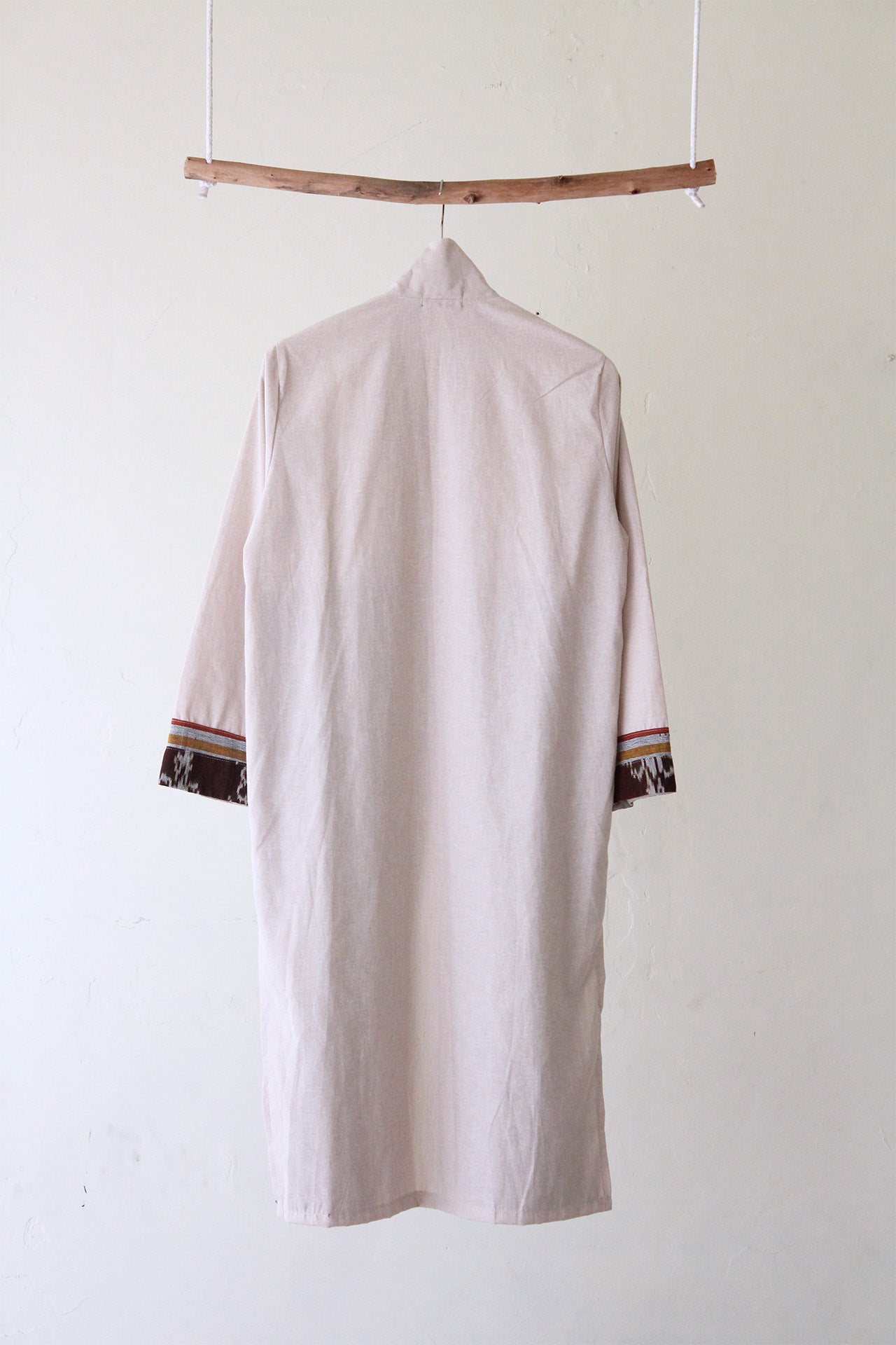 Belgin Zoa Beige Tenun Long Cardigan