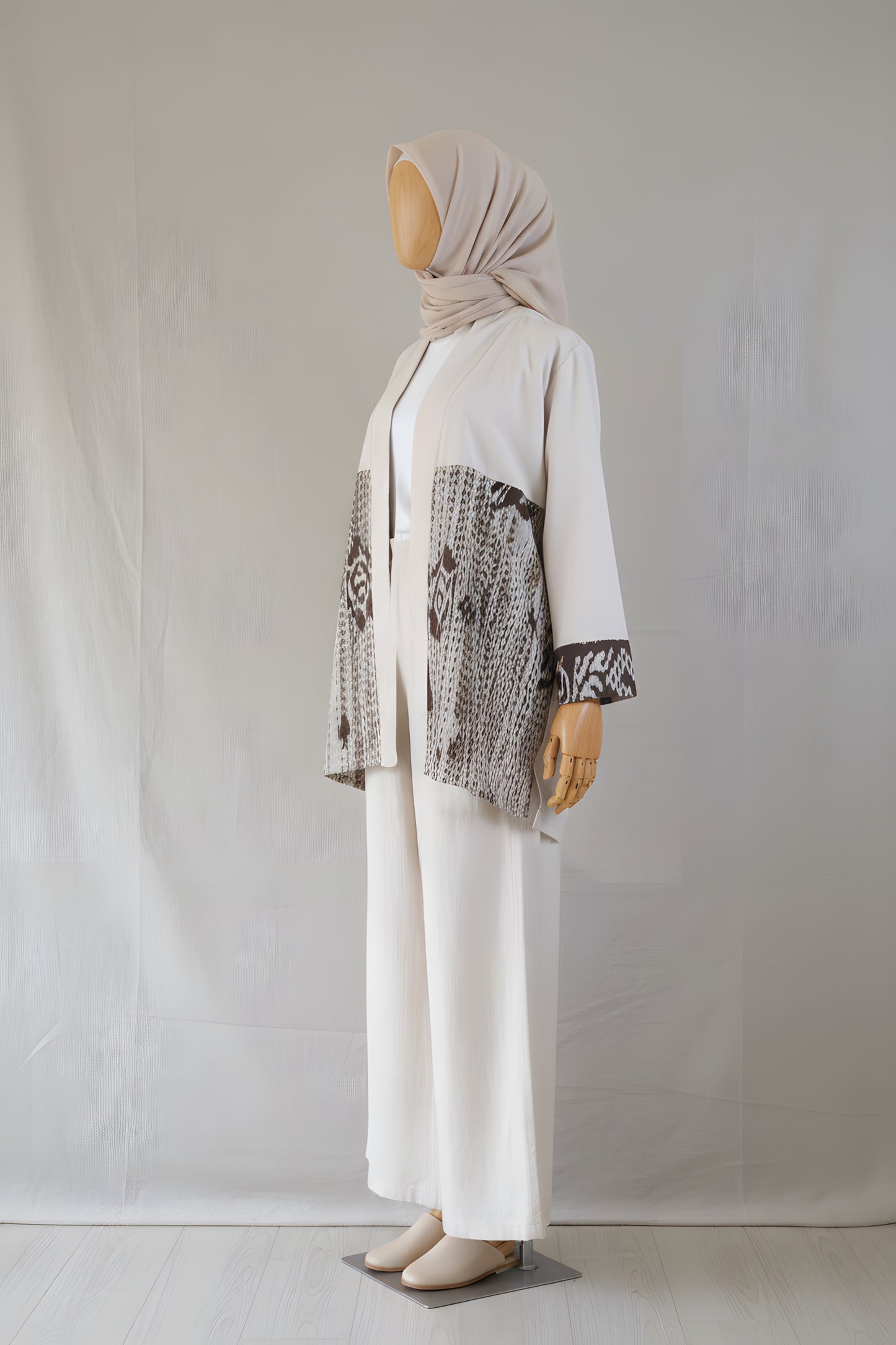 Belza Beige Tenun Outer