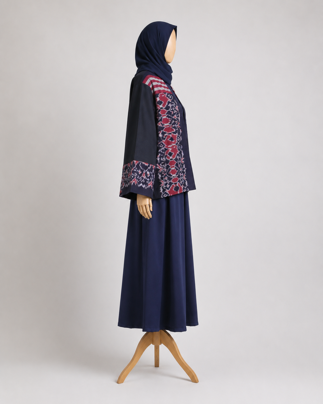 Freya Black Red Tenun Outer