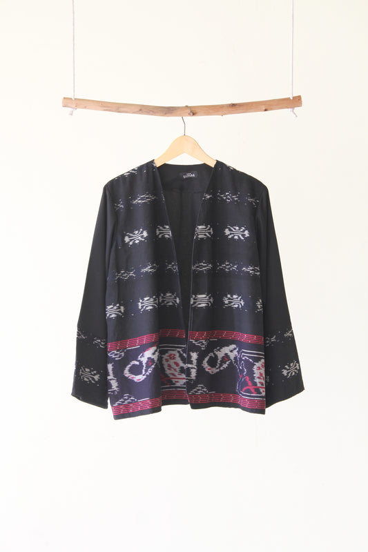 Freya Zoa Black Red Tenun Outer