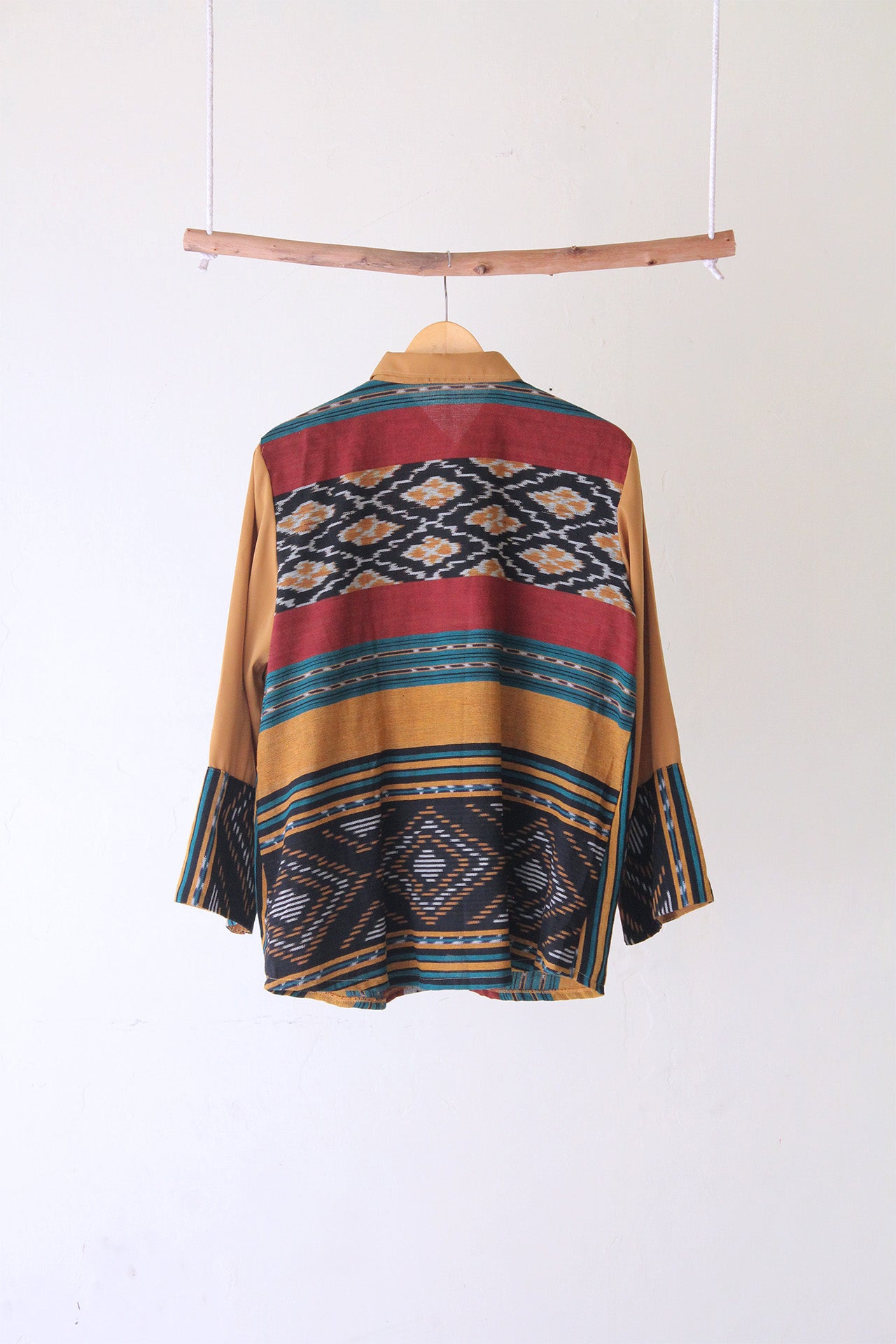 Gunseli Mustard Red Tenun Shirt