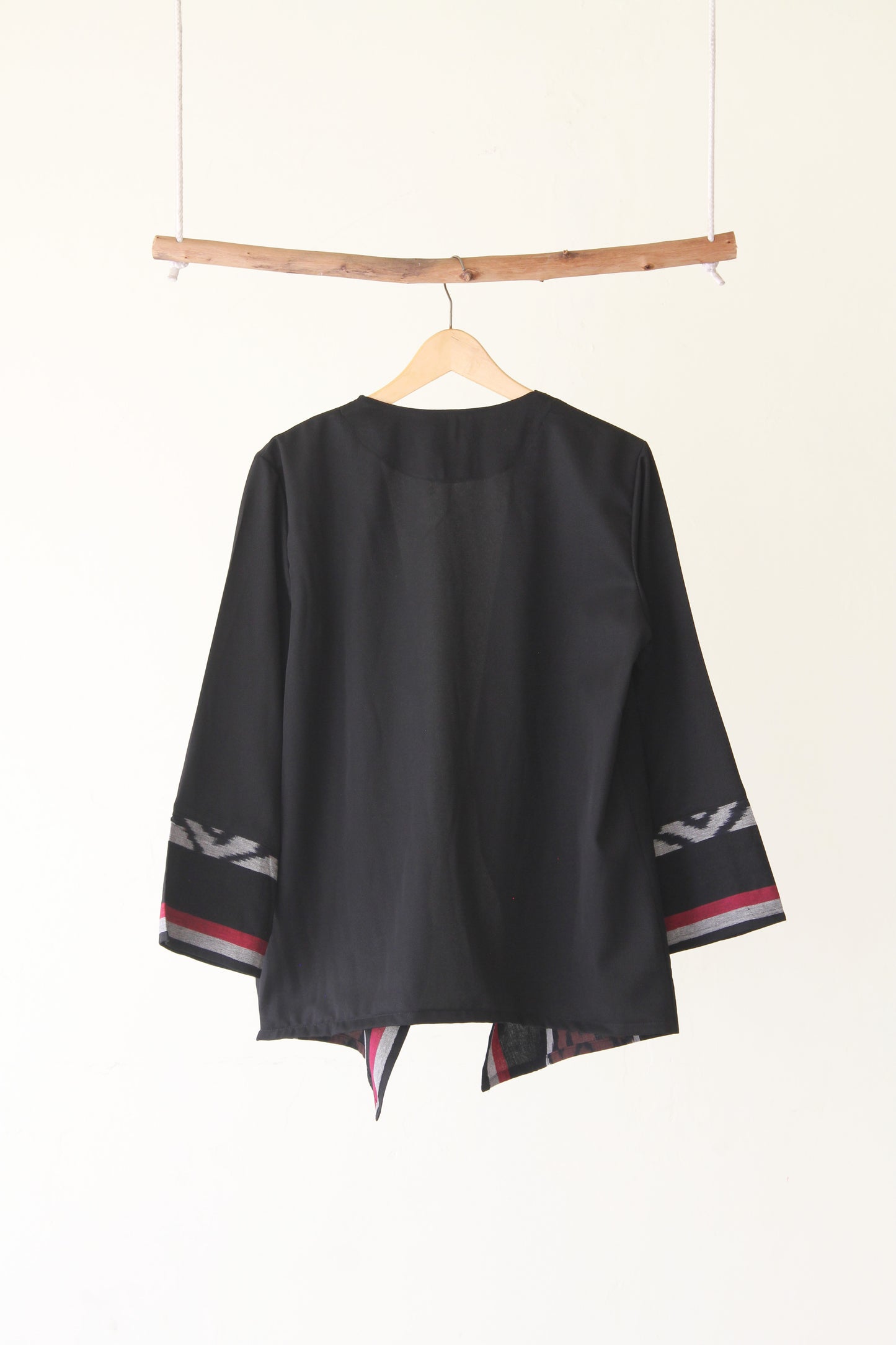 Hezi Black Grey Tenun Outer