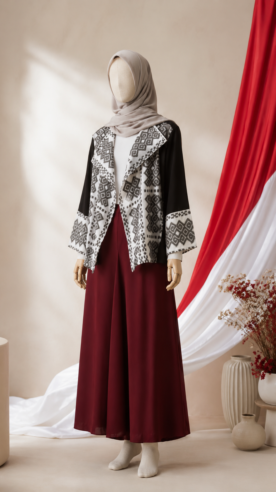 Hezi White Tenun Outer