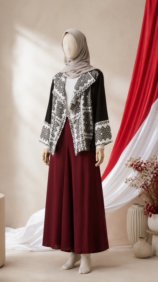 Hezi White Tenun Outer