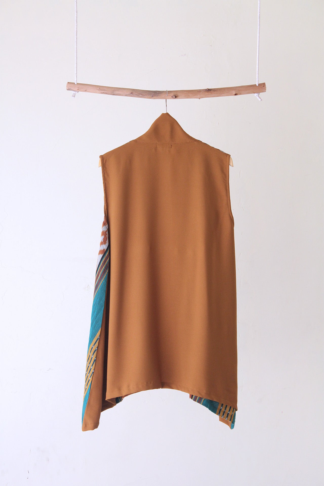 Kayra Mustard Teal Tenun Vest