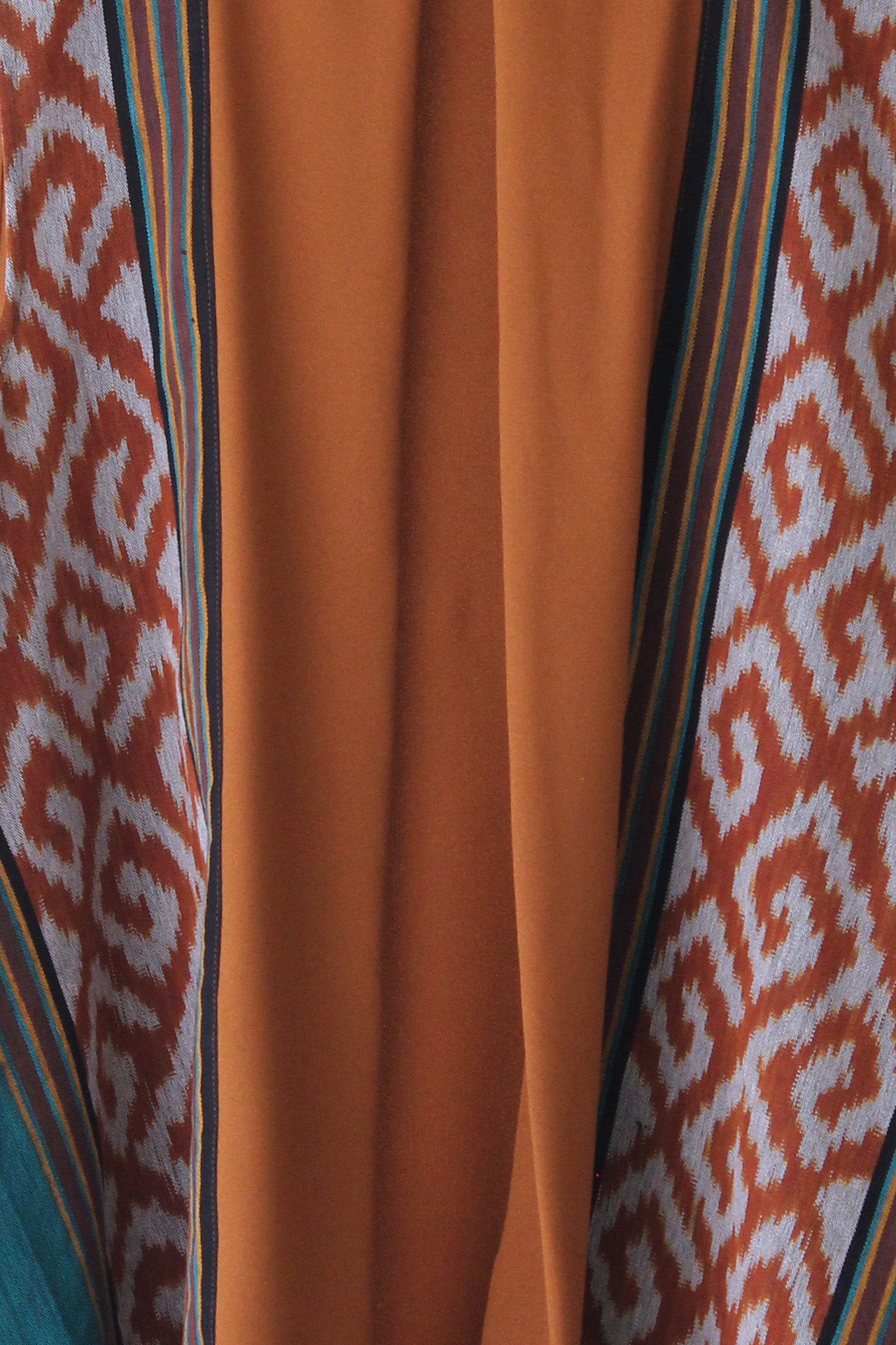 Kayra Mustard Teal Tenun Vest