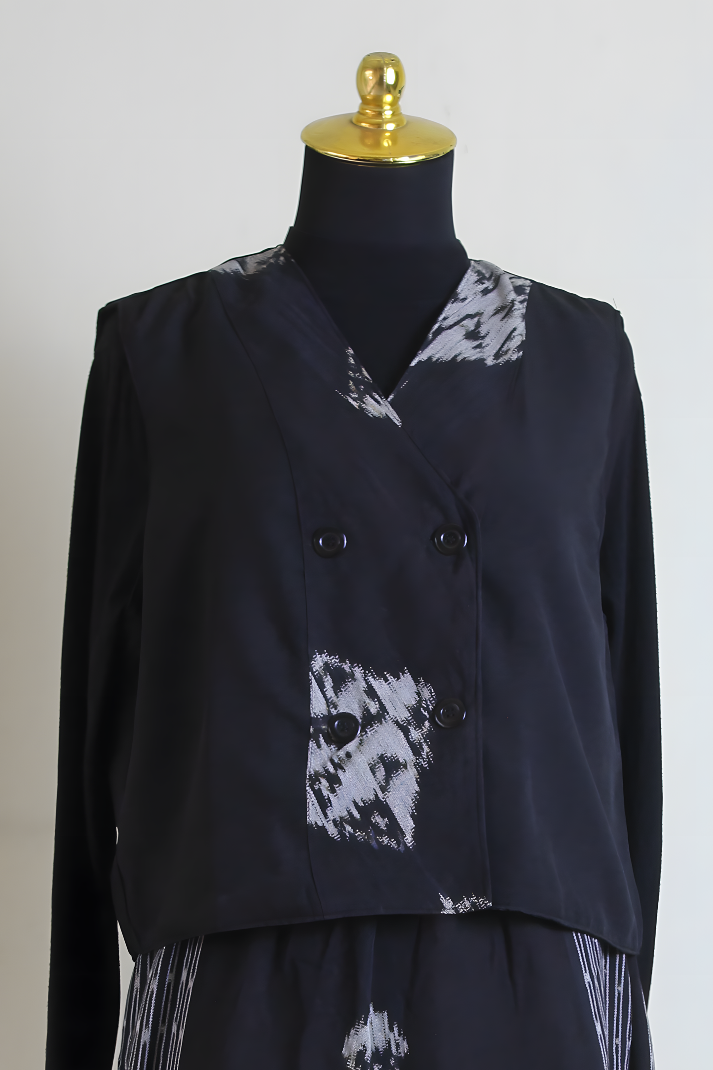 Lale Black Tenun Vest