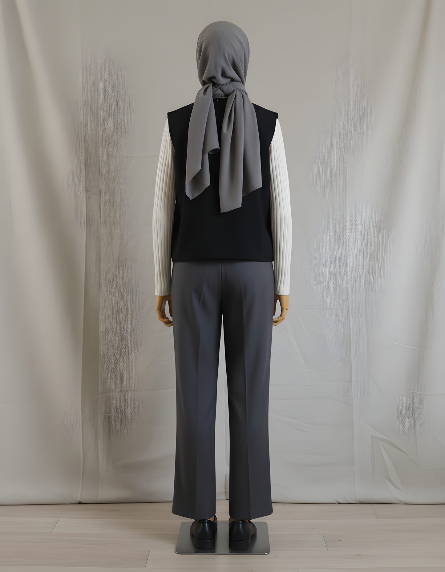 Lale Black Tenun Vest