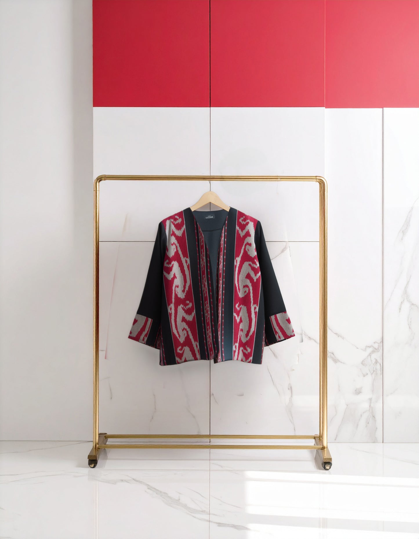 Freya Zoa Red Tenun Outer