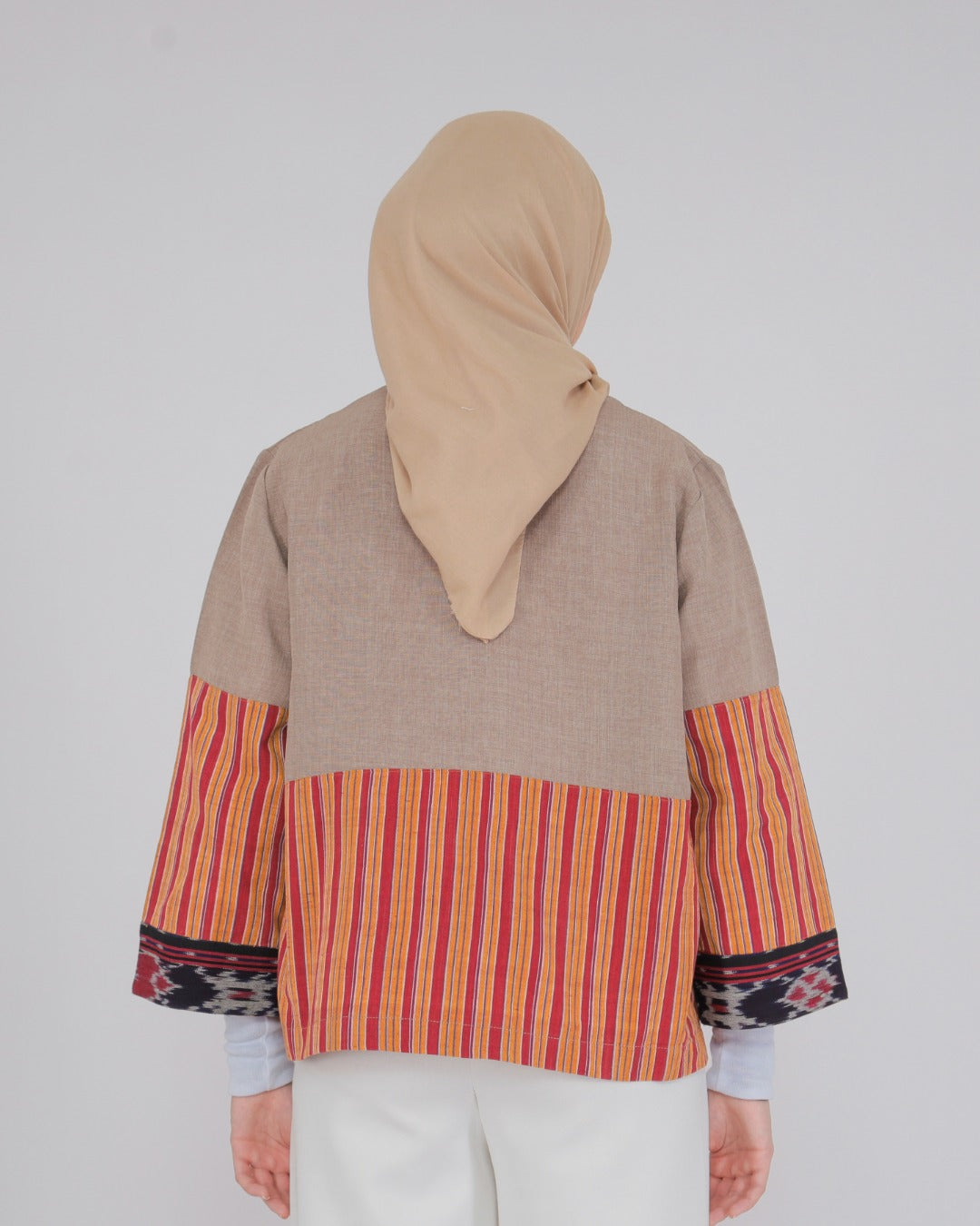 Merve Beige Tenun Outer