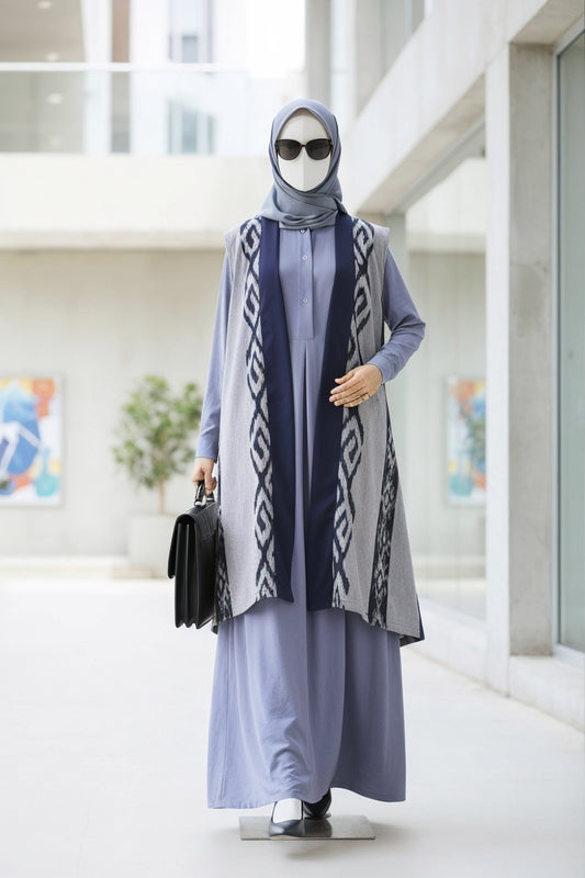 Nadia Denim X Kila Navy Grey Set