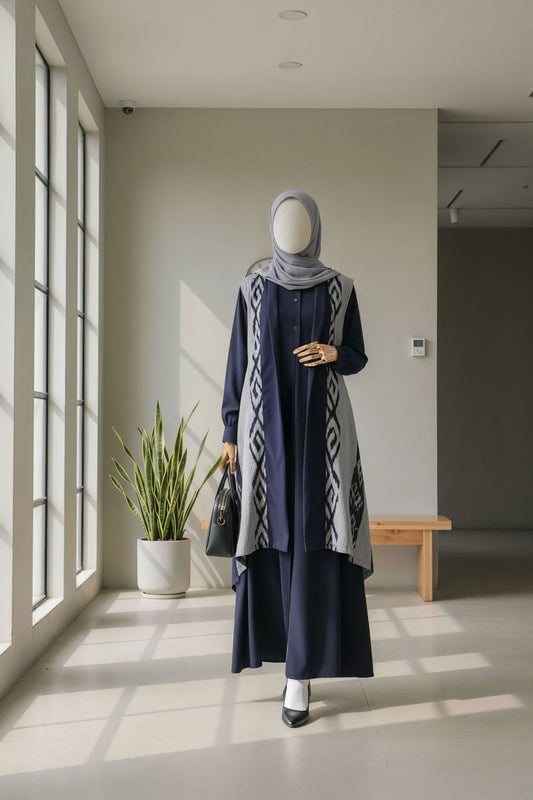 Nadia Navy x Kila Navy Grey Set