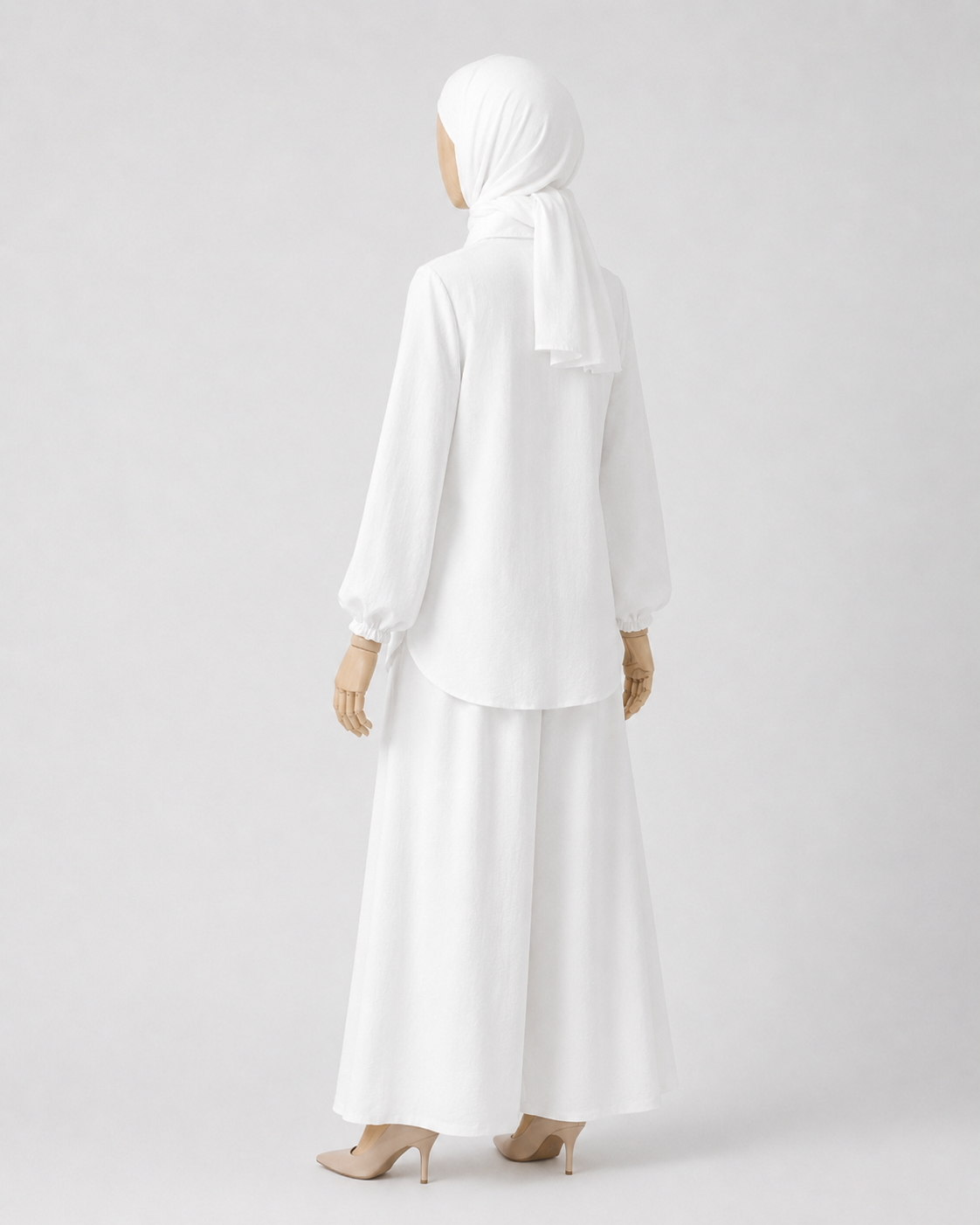 Nora Hannah White Basic Shirt & Culotte