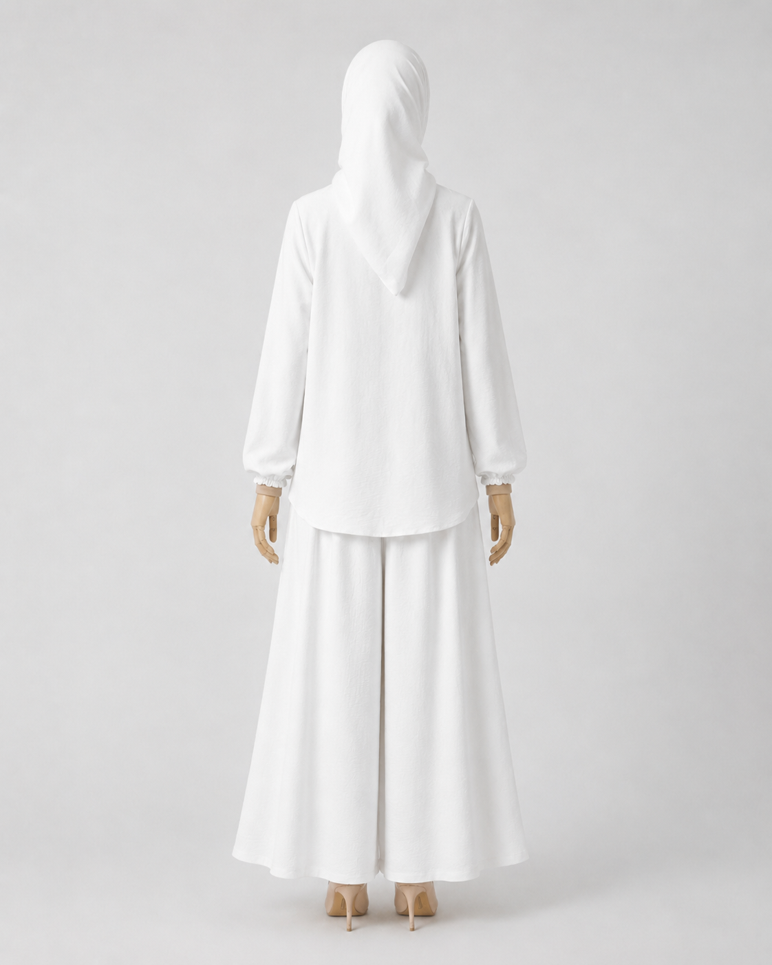 Nora Hannah White Basic Shirt & Culotte