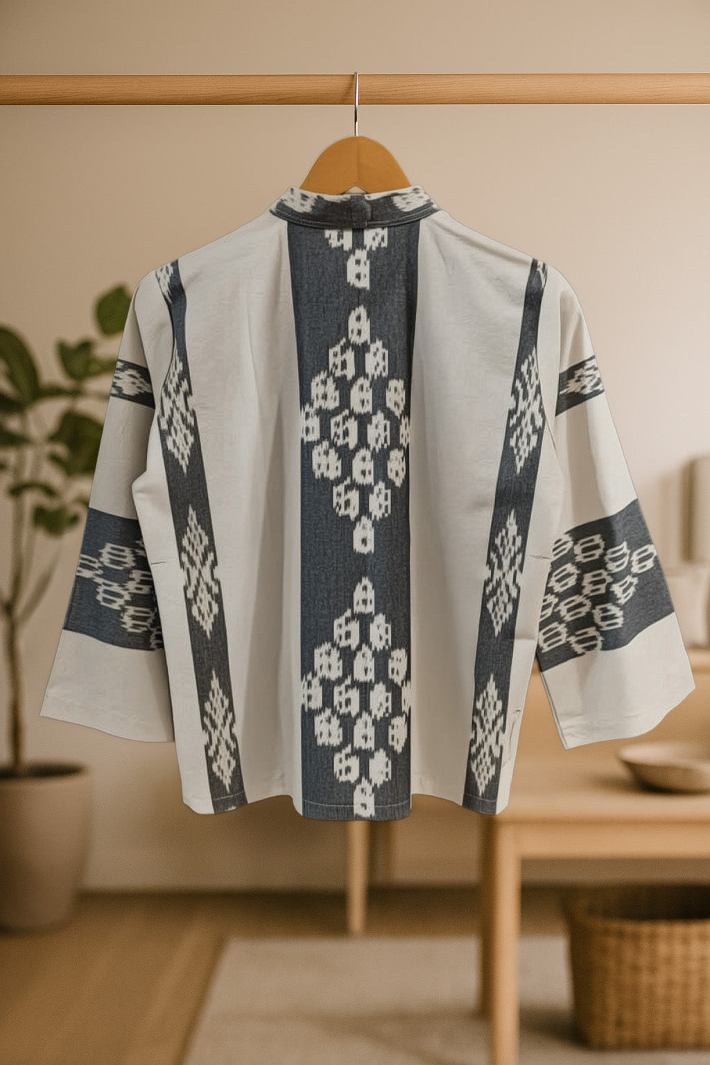 Numa White Tenun Blouse