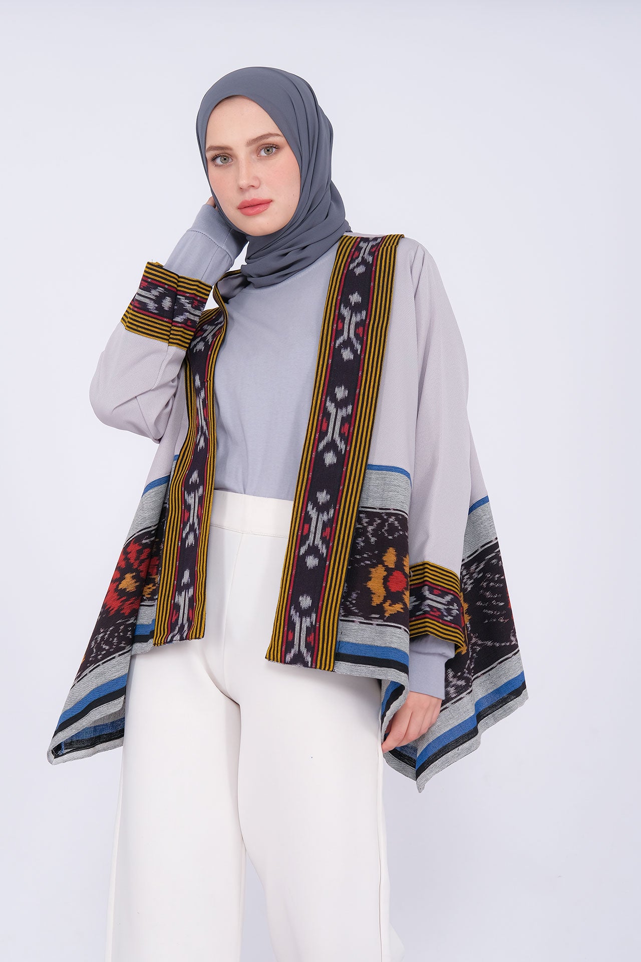 Miray Grey Gold Tenun Outer