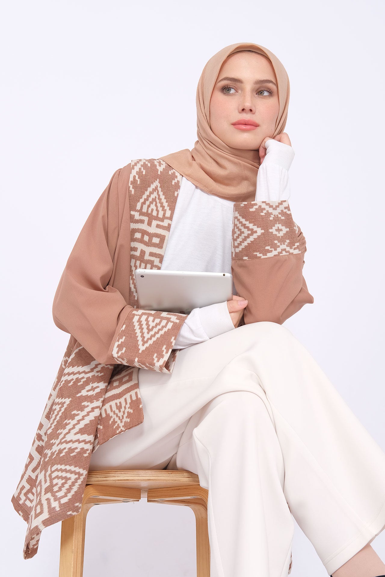 Miray Light Brown Tenun Outer